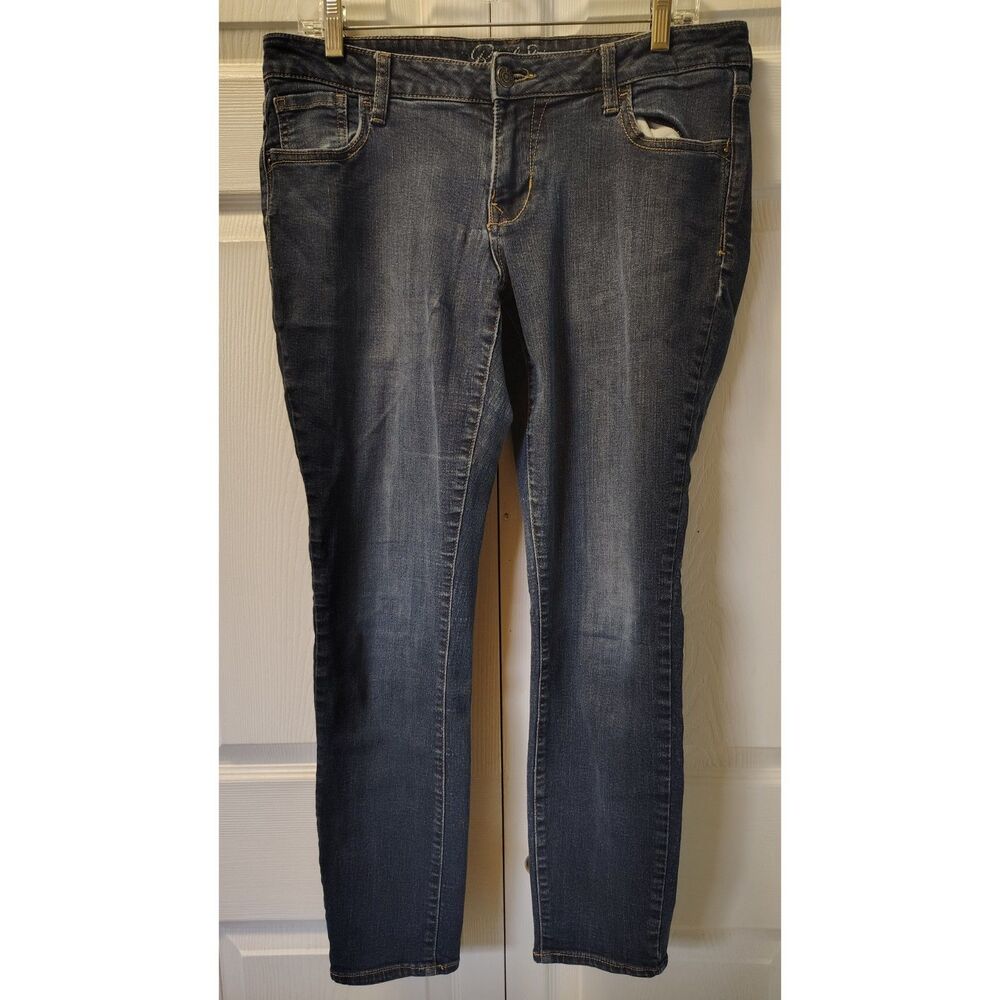 Old Navy Rock Star Skinny Jeans Medium Wash Blue Denim Women's Size 14 Regular